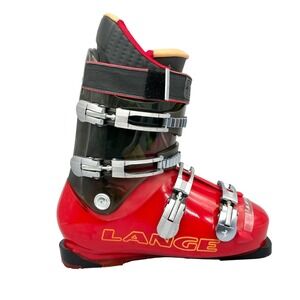 Lange Ferrari Red Ski Boots Mondo 29.5 Mens Alpine Downhill Racing Performance